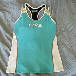 SOAS Racing Triathlon Tank Top with shelf bra